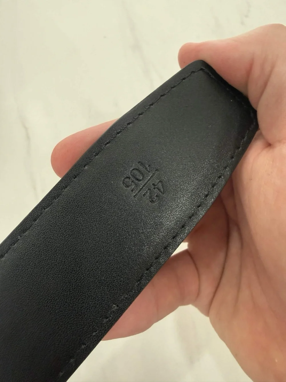 Amiri MA Logo Silver Belt Vegan Leather Size 32
